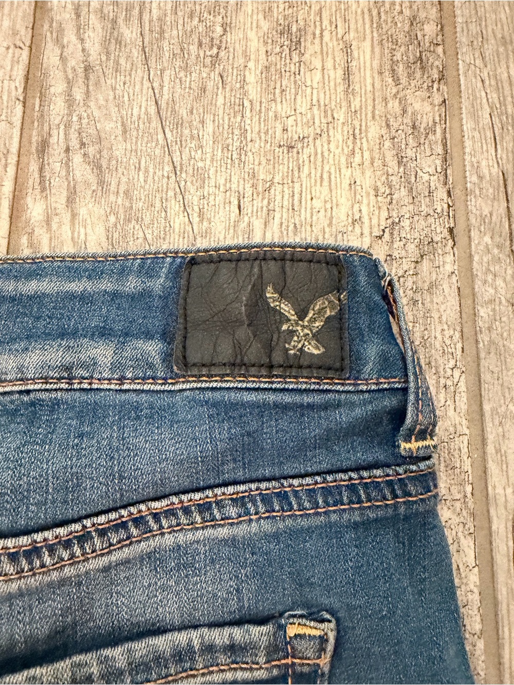 American Eagle Y2K Super Low Shortie Denim Shorts - Picture 5 of 6